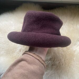 VTG 100% Wool Plum Hat